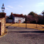Wrought iron security gates, made to measure
