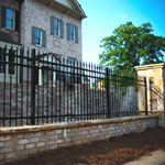 Wrought iron metal fencing, made to measure