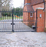 Bespoke wrought iron metal gates