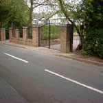 Ornamental wrought iron gates, made to measure